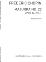 Mazurka Nr.22 op.33,1 fr Klavier fr Gitarre