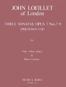 3 Sonaten aus op.3 (Nr.7-9) fr Flte (Oboe, Violine) und Bc