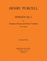 Sonate D-Dur Nr.1 fr Trompete und Streicher Partitur und Stimmen