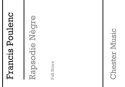 Rapsodie ngre pour voix, piano, flute, clarinette, 2 violons, alto et violoncelle partition (copie d'archive)