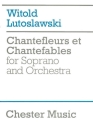 Chantefleurs et Chantefables for soprano and orchestra score (fr)