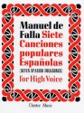 7 Spanish Folksongs for high voice and piano (sp/fr)
