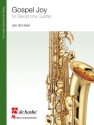 Gospel Joy for 4 saxophones (AATBar) (drum set/percussion ad lib) score and parts