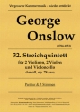 Quintett d-Moll op.78 fr 2 Violinen, 2 Violen und Violoncello Partitur und Stimmen