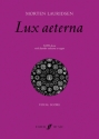 Lux aeterna  for mixed chorus and chamber orchestra (organ) vocal score