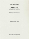Capriccio fr Klavier und Orchester fr 2 Klaviere Spielpartitur