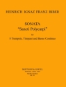 Sonate Sancti Polycarpi fr 8 Trompeten, Pauken und Bc Partitur und Stimmen