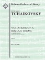 Variations on a Rococo Theme op.33 for cello and orchestra score