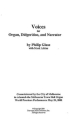 Voices for narrator, didgeridoo and organ score with text,  archive copy