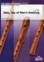 Jesu Joy of Man's Desiring for 5 recorders (SAATT) score and parts
