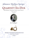 Quartett Es-Dur fr Horn, Violine, Viola und Bass Partitur und Stimmen