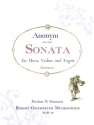 Sonate D-Dur fr Horn, Violine und Fagott Partitur und Stimmen
