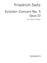 Schler-Concert D major no.5 op.22 for cello and piano Verlagskopie