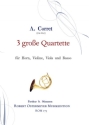3 groe Quartette fr Horn, Violine, Viola und Bass Partitur und Stimmen
