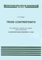 Contrepoint no.3 pour petite flute, hautbois (cor angl), violon et violoncelle partition et parties