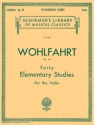 40 elementary Studies op.54 for violin