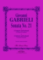 Sonata no.21 for 3 trumpets (clarinets) and keyboard parts