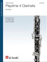 Playtime for 4 clarinets score and parts