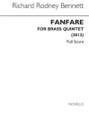 Fanfare for 2 trumpets, horn, trombone and tuba score and parts,  archive copy