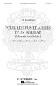 Pour les funerailles d'un soldat for baritone, mixed chorus and piano score (en/frz)