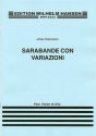 Sarabande con variazioni for violin and viola score and parts,  archive copy
