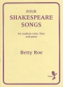 4 Shakespeare Songs for medium voice, flute and piano parts