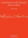Sondheim for Singers: for bass (baritone) and piano score