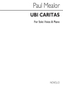 Ubi caritas for voice and piano score,  archive copy