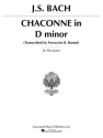Chaconne in d  Minor for piano
