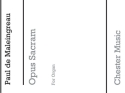 Opus Sacram op.10 for organ archive copy