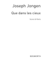 Que dans les cieux op.45,2 for soprano, string quartet and piano score and parts,  archive copy