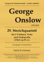 Quartett d-Moll Nr.29 op.55 fr 2 Violinen, Viola und Violoncello Partitur und Stimmen
