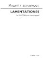 Lamentationes for mixed choir (SSAATTBB) unaccompanied