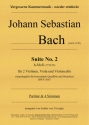 Suite h-Moll Nr.2 BWV1067 fr 2 Violinen, Viola und Violoncello Partitur und Stimmen