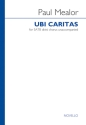 Ubi Caritas for mixed chorus a cappella score