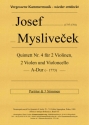 Quintett A-Dur nr.4 fr 2 Violinen, 2 Violen und Violoncello Partitur und Stimmen