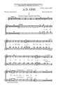 A.D. One for speaker, soloists, mixed chorus, audience and instruments chorus score (vocal line score)