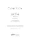 Rezos ('Prayers') for mixed chorus (and rehearsal piano) chorus score