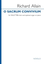 Richard Allain, O sacrum convivium SSAATTBB and optional Organ or Piano Choral Score