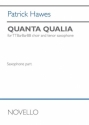 Patrick Hawes, Quanta Qualia TTBarBarBB and Tenor Saxophone Part