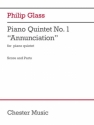 Piano Quintet No.1 'Annunciation' for piano and string quartet score and parts
