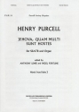Henry Purcell, Jehova Quam Multi Sunt Soprano SATB Chorpartitur