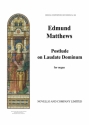 Edmund Matthews, Postlude On 'Laudate Dominum' Orgel Buch