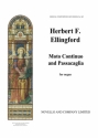 Herbert Frederick Ellingford, Moto Continuo And Passacaglia Orgel Buch