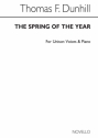 Thomas F. Dunhill, The Spring Of The Year Unison Voices and Piano Klavierauszug