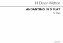 Hilary Davan Wetton, Andantino In D Flat - Organ Orgel Buch