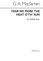 George Alexander MacFarren, Fear No More The Heat O' Th' Sun SSTB and Piano Chorpartitur