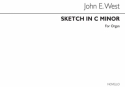 John E. West, Sketch In C Minor Orgel Buch
