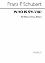 Franz Schubert, Who Is Silvia Vocal and Piano Chorpartitur