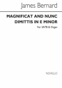James Bernard, Magnificat And Nunc Dimittis SATB and Organ Chorpartitur